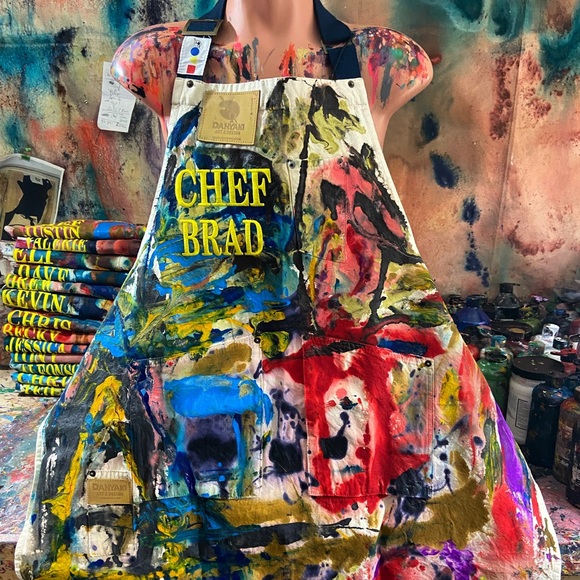 Hand Painted Chefs Aprons